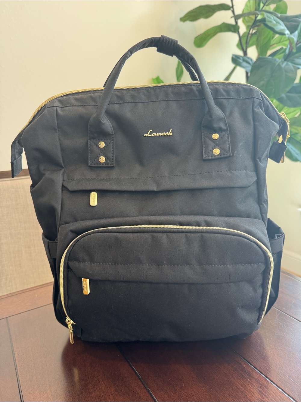 Lovevook Black Convertible Laptop Backpack